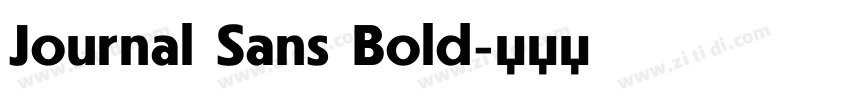 Journal Sans Bold字体转换 Journal Sans Bold字体转换